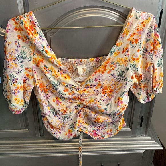 H&M floral top NEW WITH TAGS large‎ - Picture 1 of 4